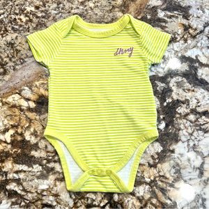 DKNY Striped Short Sleeve Bodysuit